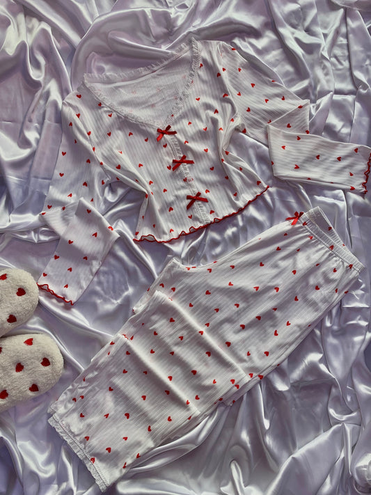 Pyjama d'hiver Amour SHEIN