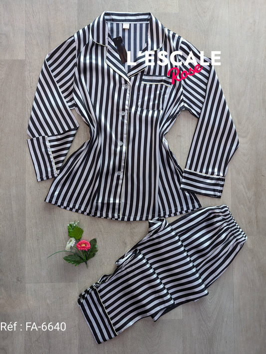 Pyjamas en satin FA-6640