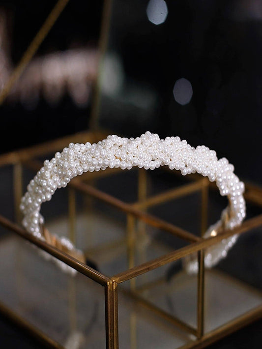 Serre-tête élégant avec décoration de faux perles Shein