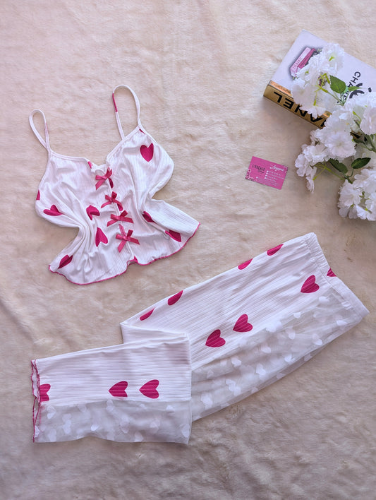 Pyjama d'été coeur