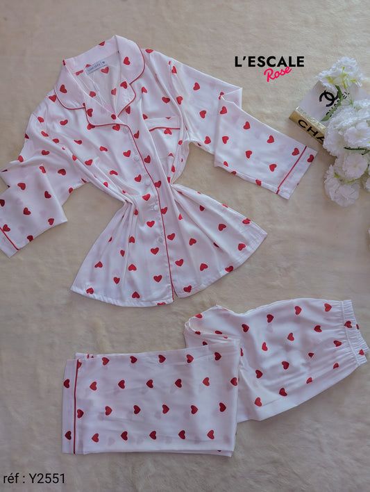 Pyjamas en satin Y2551