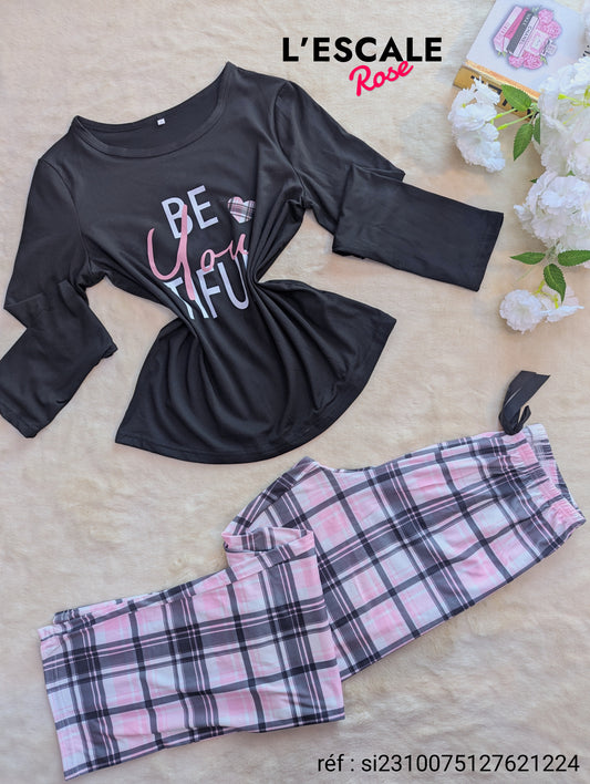 Pyjama d’'hiver si2310075127621224 SHEIN