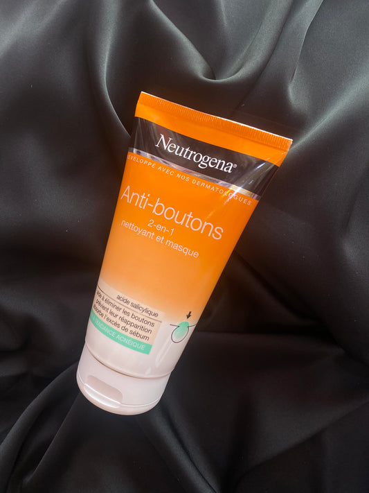 Neutrogena Anti-boutons : 2-en-1 nettoyant et masque 150ml