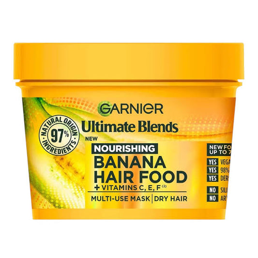 Garnier Fructis Hair Food Banane 3-en-1 Masque Nourrissant pour Cheveux Secs