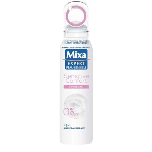 Déodorant Mixa Sensitive Confort 0% Alcool 48 h 150 ml