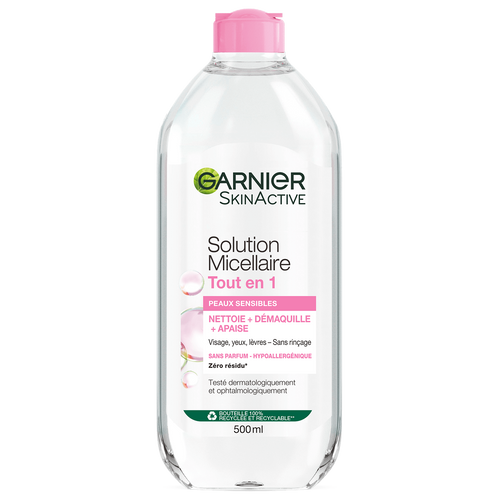 GARNIER SkinActive Solution Micellaire Tout En 1 Peaux Sensibles 400ml