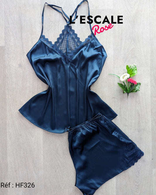 Ensemble short satin HF326