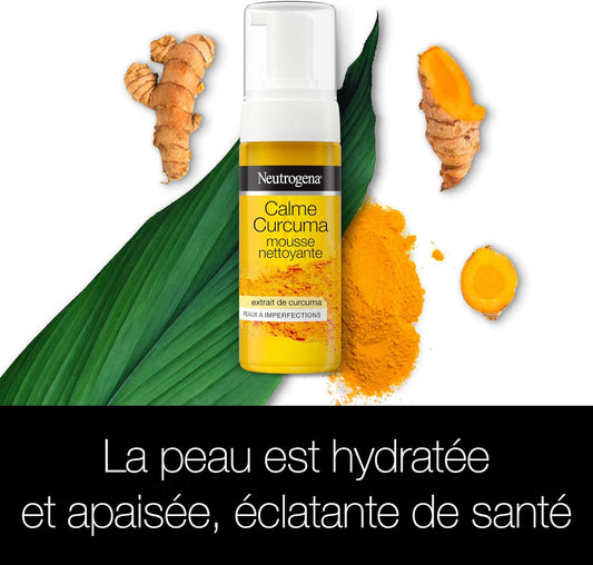 Neutrogena Nettoyante Mousse, Calme Curcuma pour Peaux a Imperfections
