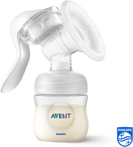 Philips Avent Kit spécial allaitement mixte - tire-lait manuel Natural Motion, biberons Natural sans BPA, coussinets d'allaitement, sac de transport isotherme, pots de conservation (modèle SCF430/16)