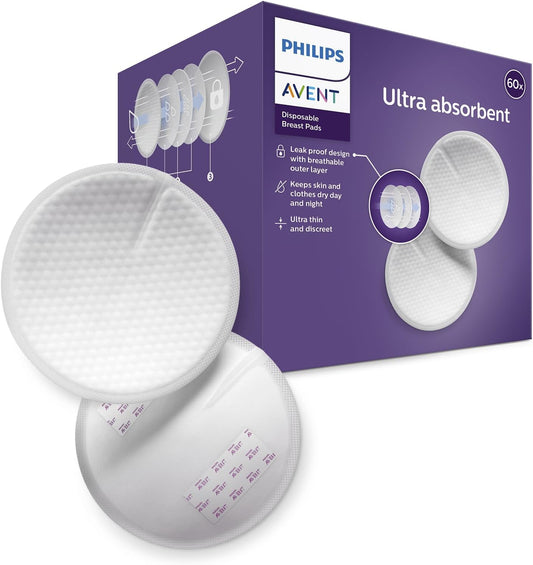 Philips Avent SCF254/61 60 coussinets d'allaitement jetables - jour et nuit