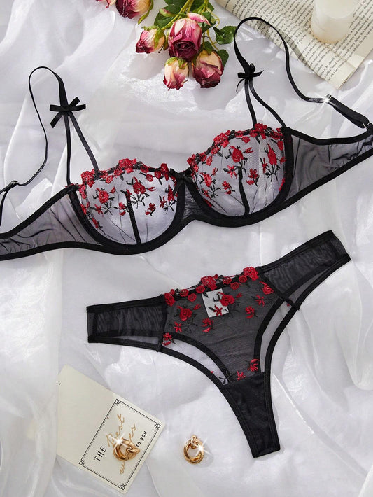 Ensemble 2 ps noir / rouge shein