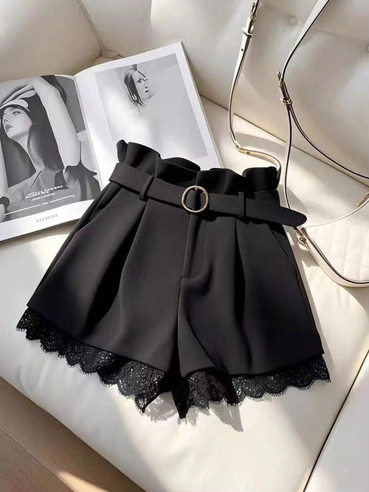 Shorts élégants noir shein