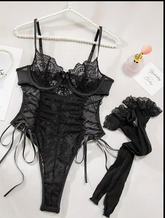 Body en dentelle temu