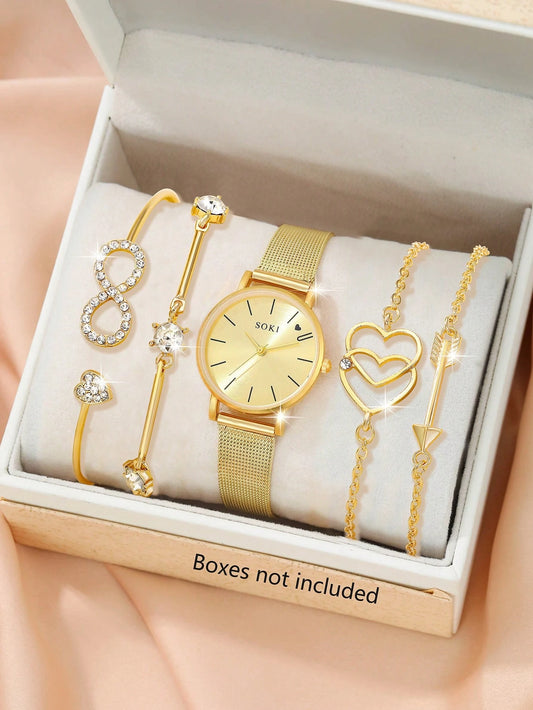 set montres + 4 bracelet shein