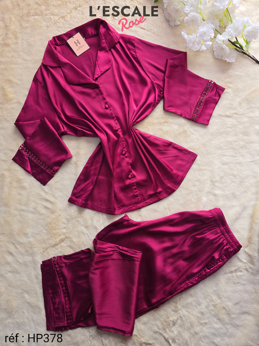 Pyjamas en satin HP378