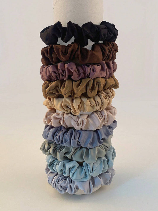 10 pièces/paquet Élégants chouchous en satin français shein