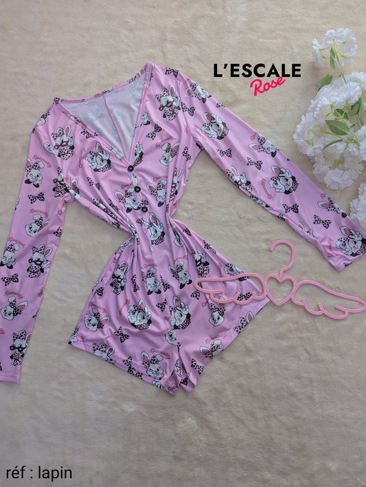 Combi-short lapin shein